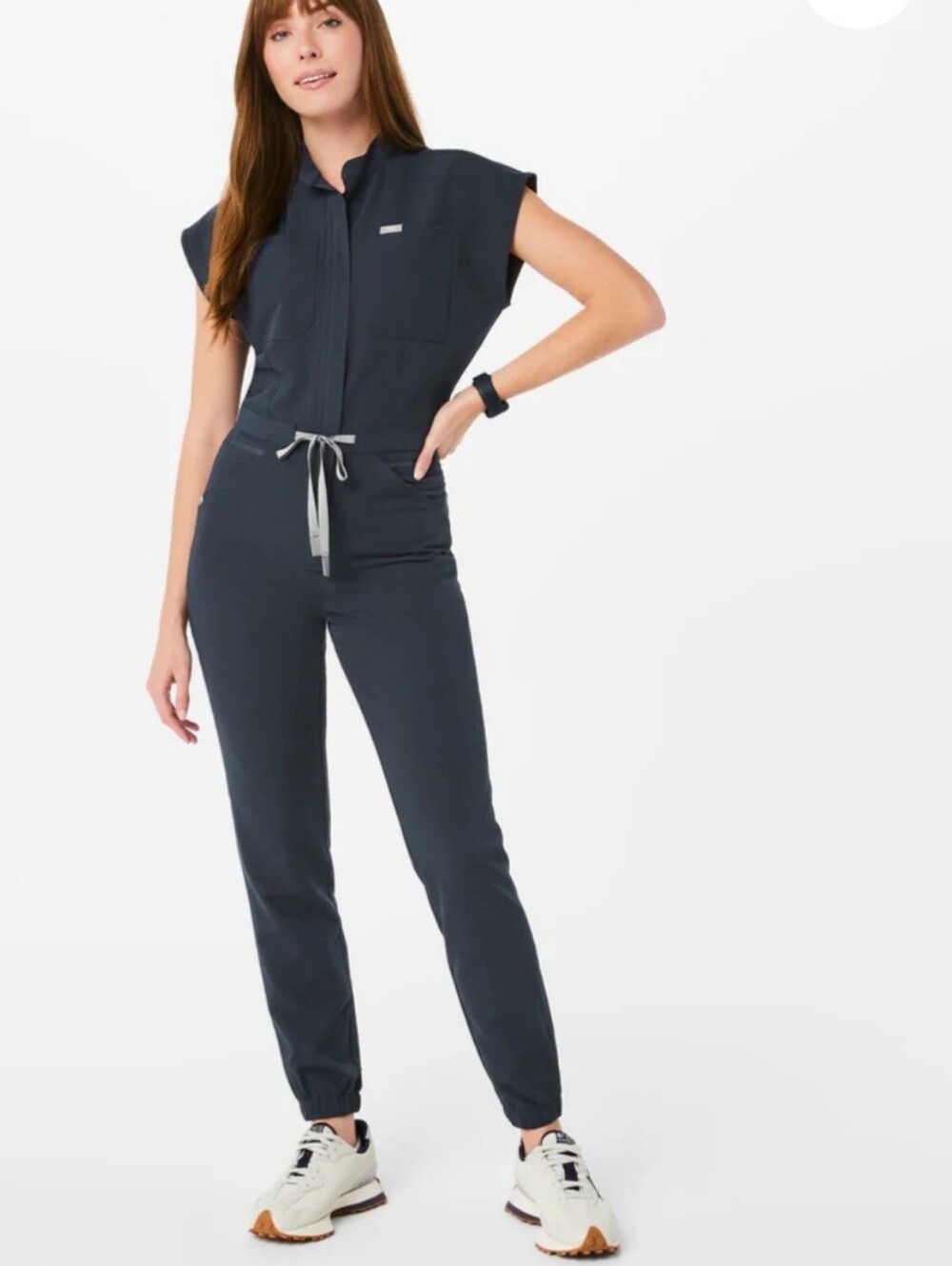 FIGS RAFAELA SCRUB JUMPSUIT DARK HARBOR